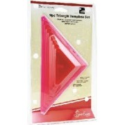 9 pc Triangle Template Set 9 pc Triangle Template Set